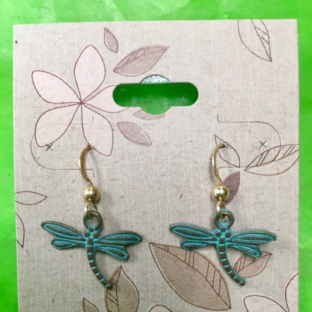 Dragonfly Earrings NWT 14K Gold Filled Earwires